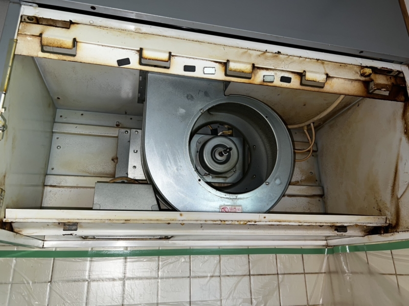 北九州市八幡西区/レンジフード（換気扇）クリーニング